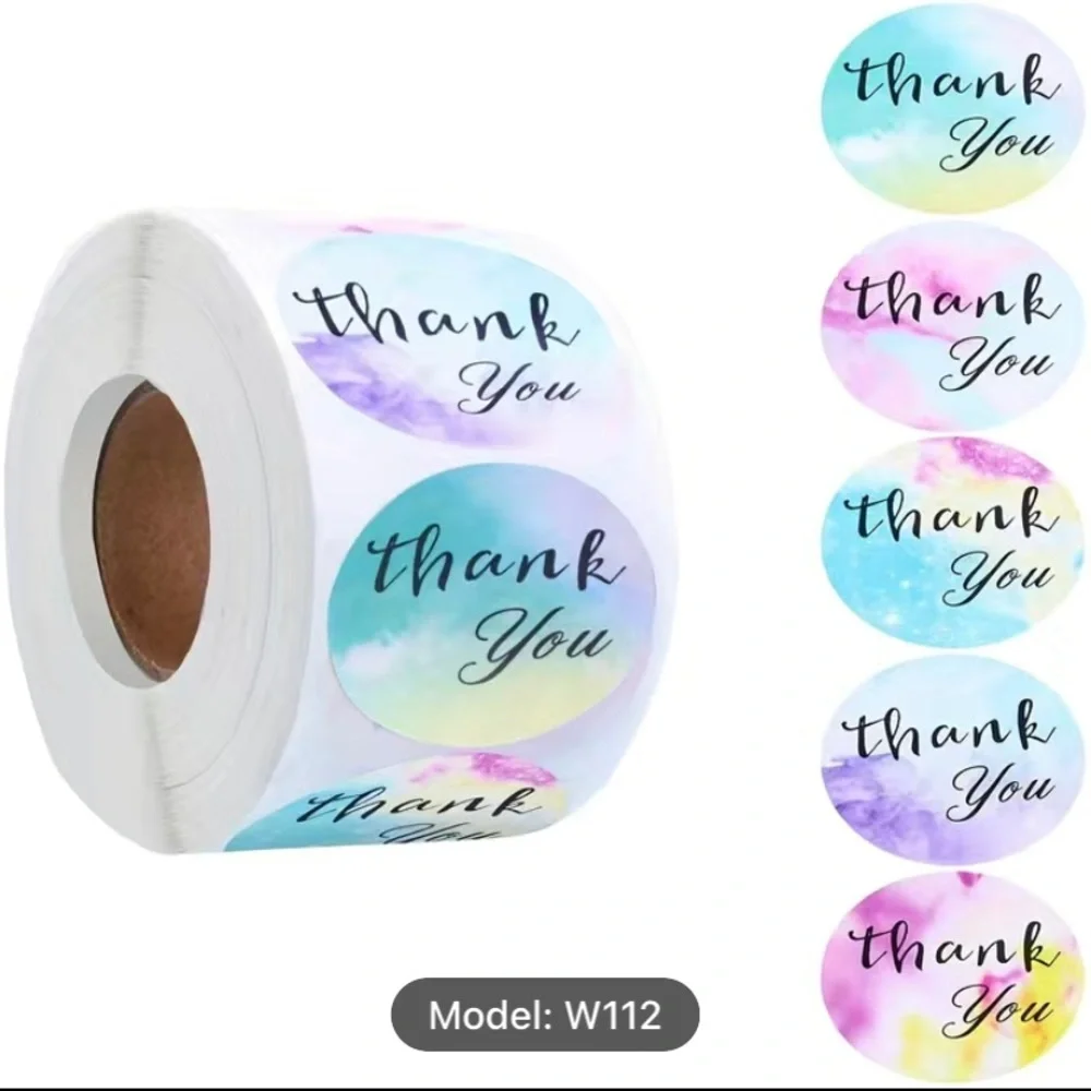1 roll/500pcs thank you for supporting my small business stickers‎